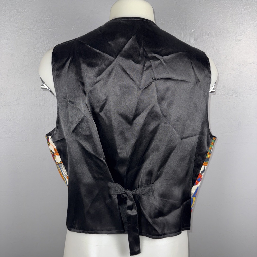 Vintage Basic Editions Halloween Vest Women's Large Witches Pumpkins Ghosts - Picture 2 of 6